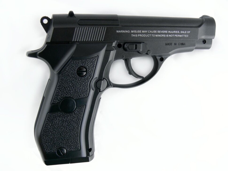 Пистолет пневматический Stalker S84 (аналог "Beretta 84") к.4,5мм