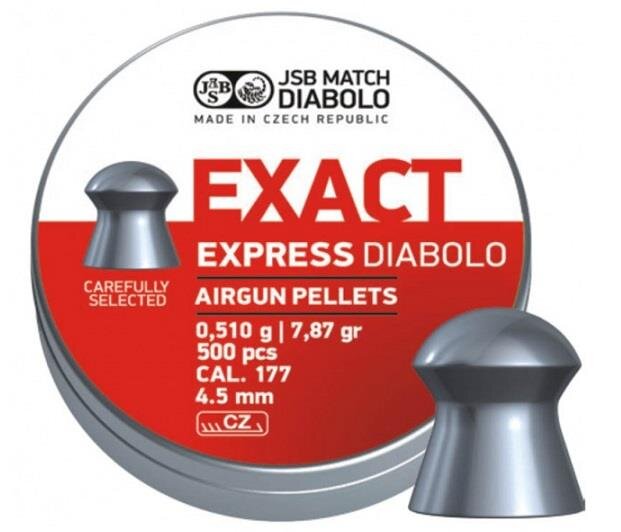 Пульки JSB Exact Express 4,5 мм (4,52) (500 шт)