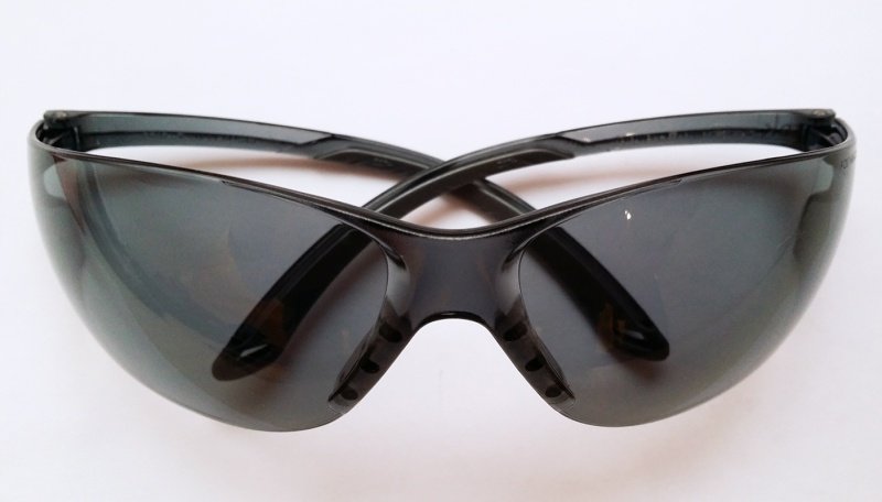 Очки стрелковые "stalker" защитные, цвет - чёрные, материал - поликарбонат, светопропускаемость 23%, блистер