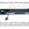 Основание Contessa, Picatinny, на SAKO TRG 42/22, 0MOA Основание Contessa, Picatinny, на SAKO TRG 42/22, 0MOA