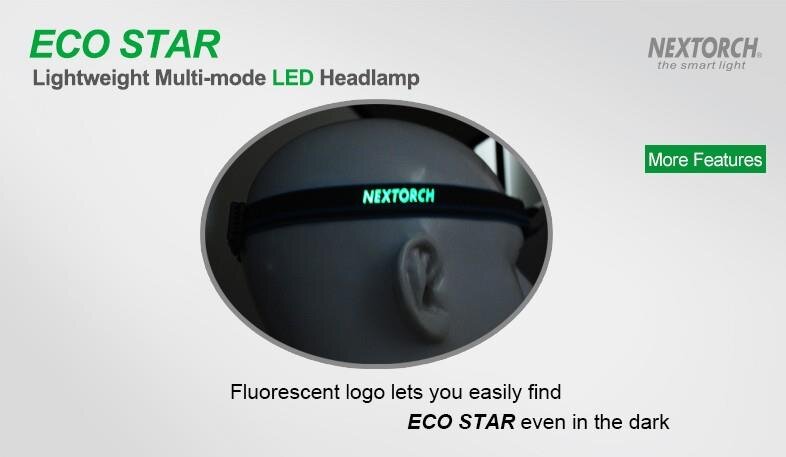 Фонарь Nextorch ECO-STAR налобный, 30 люмен, зеленый