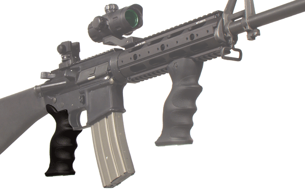 Рукоять UTG AR15/M16 пистолетная для AR-систем, эрогономич., отсек для мелочей, полимер, черный, 144гр.