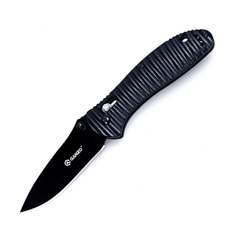 Нож Ganzo G7393P черный, G7393P-BK